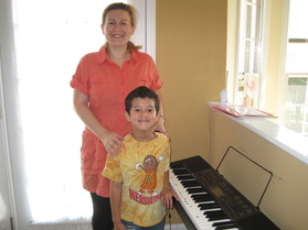 Piano Teacher and Piano Student